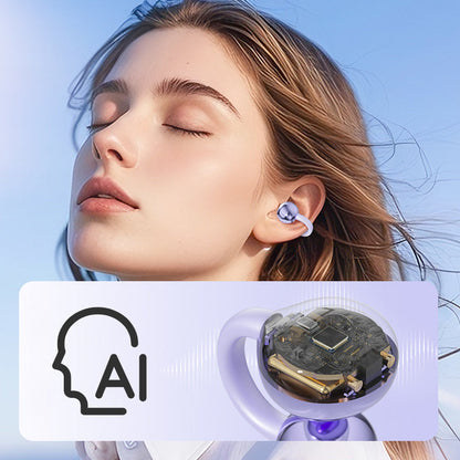 Écouteurs Bluetooth à clipser pour oreille ouverte avec traduction IA