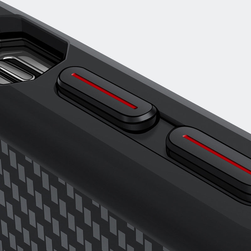 Coque de téléphone en fibre de carbone avec anneau magnétique pour iPhone