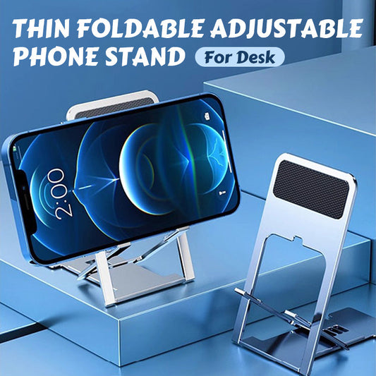 Support pour téléphone fin, pliable et réglable pour bureau
