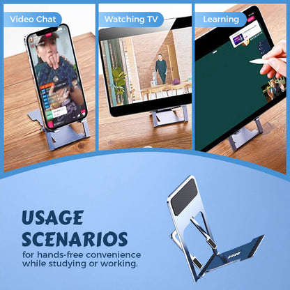 Support pour téléphone fin, pliable et réglable pour bureau