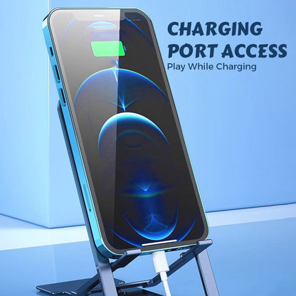 Support pour téléphone fin, pliable et réglable pour bureau
