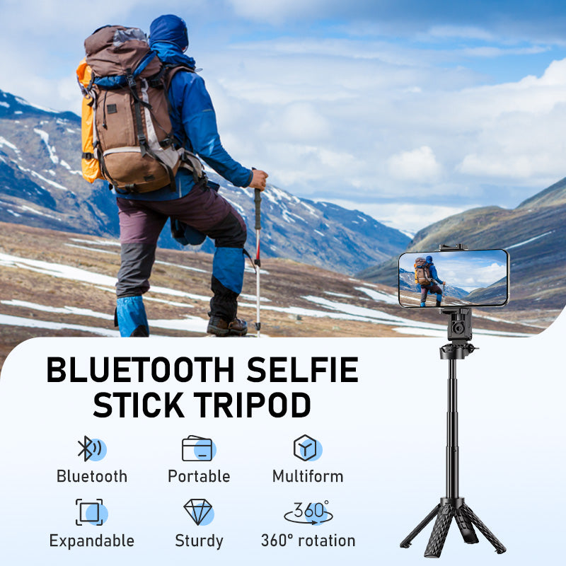 Kit de Perche à Selfie et Trépied Bluetooth Multifonction