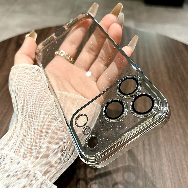 Étui transparent scintillant pour iPhone