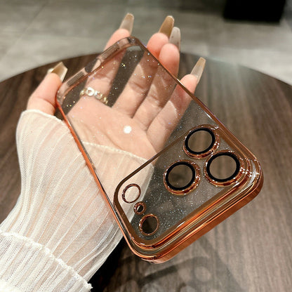 Étui transparent scintillant pour iPhone