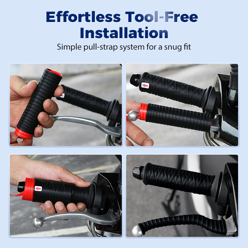 Couvre-poignées universels en silicone pour guidon et leviers de frein