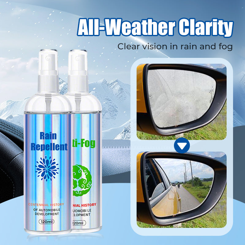 📢📢50% DE RÉDUCTION ! ✨Kit de revêtement anti-pluie et anti-buée pour vitres de voiture